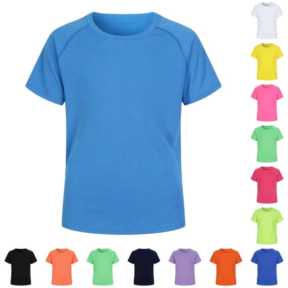 Boys Rash Guard Swim Shirt Short Sleeve Sun Protective Top For Toddler Kids Youth Pool Beach And Water Play