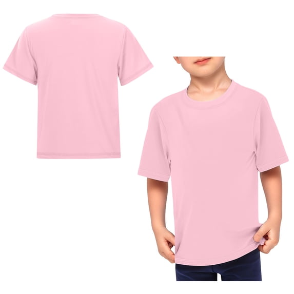 Boys Rash Guard Swim Shirt Short Sleeve Sun Shirt Kids Fishing Shirt 9-10 Years