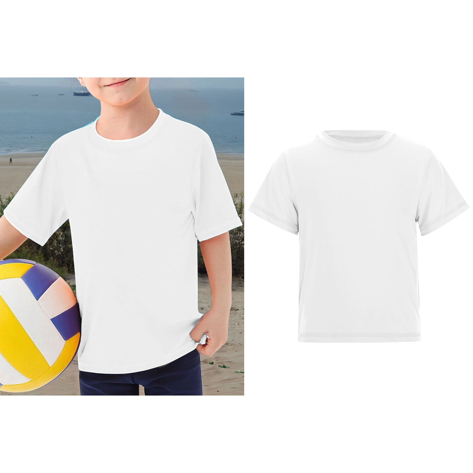 Boys' Rash Guard UV Sun Protection Swim Shirt Tween Boys Lightweight ...