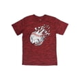 thumbnail image 1 of Boys Red Athletic Crushed Baseball Short Sleeve Moisture Wicking T-Shirt Medium, 1 of 1