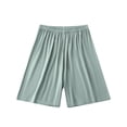 thumbnail image 1 of Boys Relaxed Fit Elastic Waistband Quick Dry Breathable Summer Casual Shorts Lightweight Loose Green,Size 13-14 T, 1 of 6