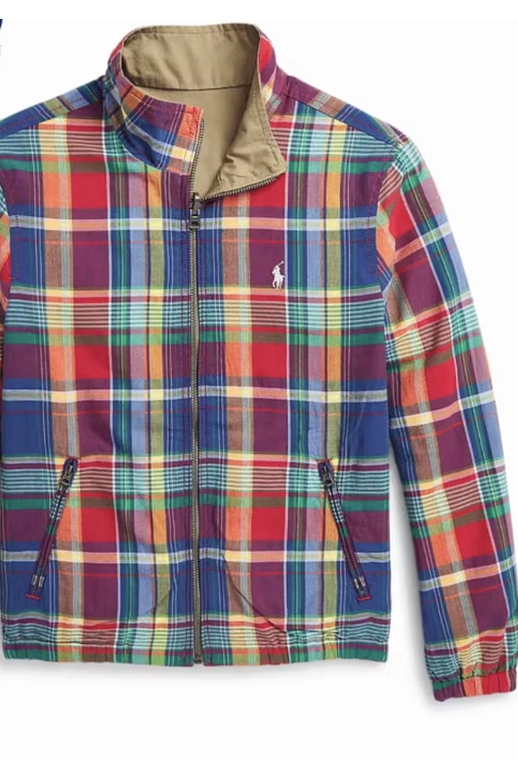 Boys' Reversible Cotton Madras Jacket - Little Kid, Big Kid