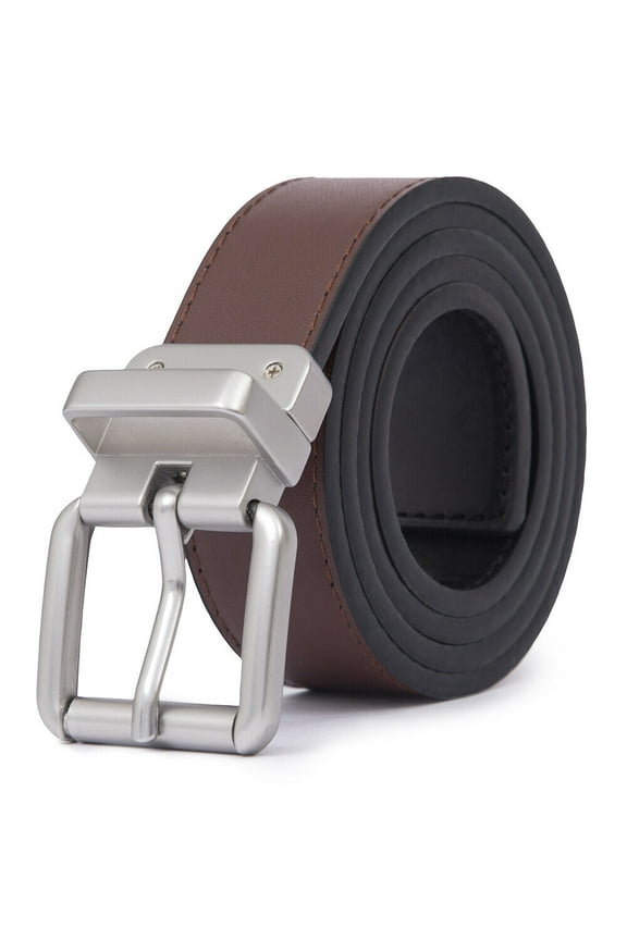 Boys Reversible Leather Belt School Uniform Casual Jeans Pants Belt for Kids