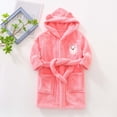 thumbnail image 1 of Boys Robe Pink Robe Long Sleeve Robe with Hood 18-24M Pajamas Boy, 1 of 3