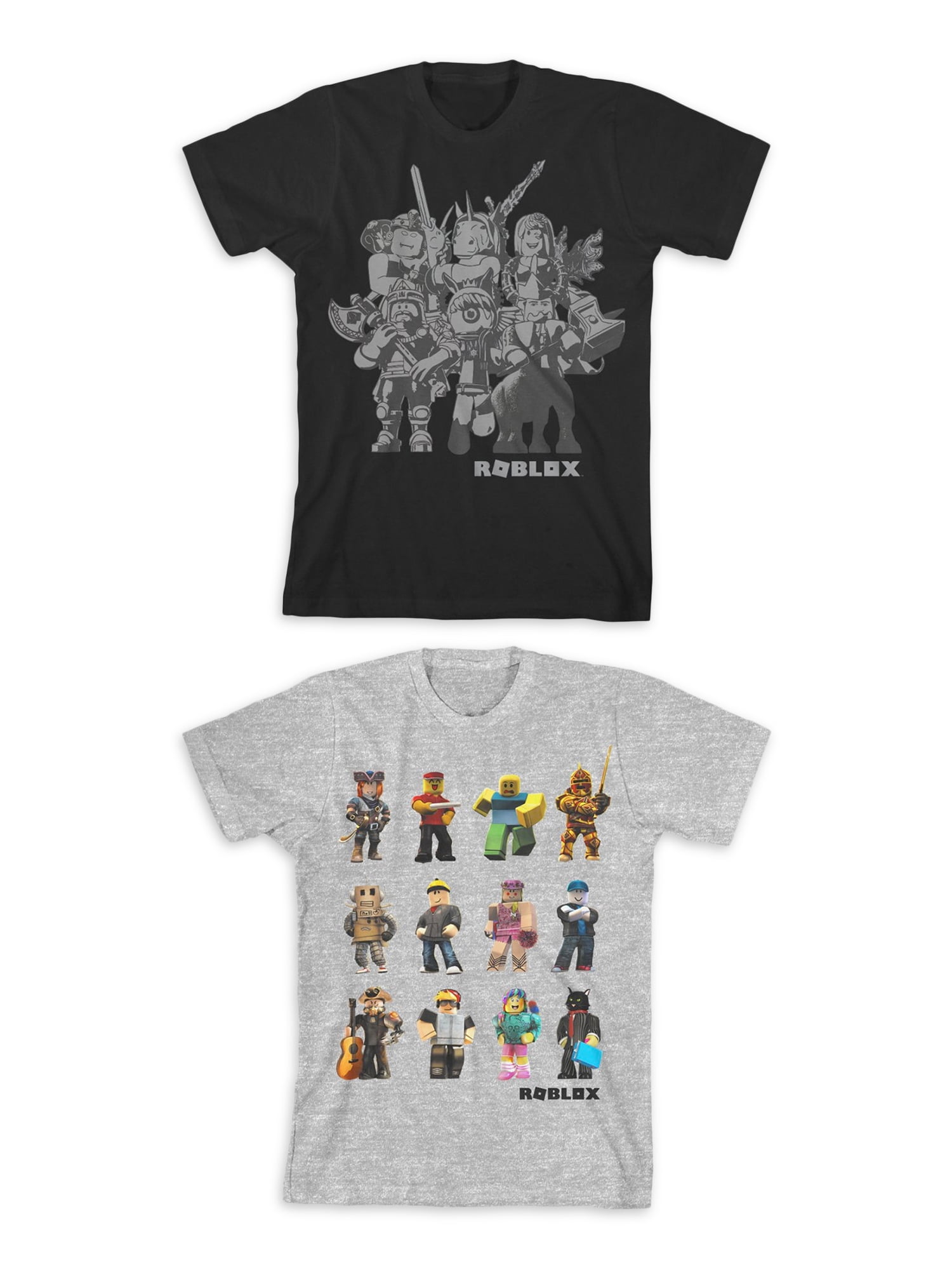 Boys Roblox Characters Graphic T-Shirt 2-Pack, Size 4-18 