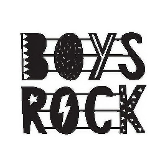 Boys Rock - Metal Wall Art