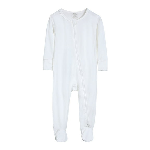 Boys Romper & Jumpsuit Baby Boys Girls Footed Pajamas Zipper Long Sleeve Sleeper Jumpsuit for Comfortable Sleep and Play