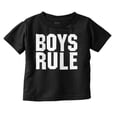 thumbnail image 1 of Boys Rule Boymom Humor Cute New Son Youth T Shirt Tee Boys Infant Toddler Brisco Brands 12M, 1 of 5