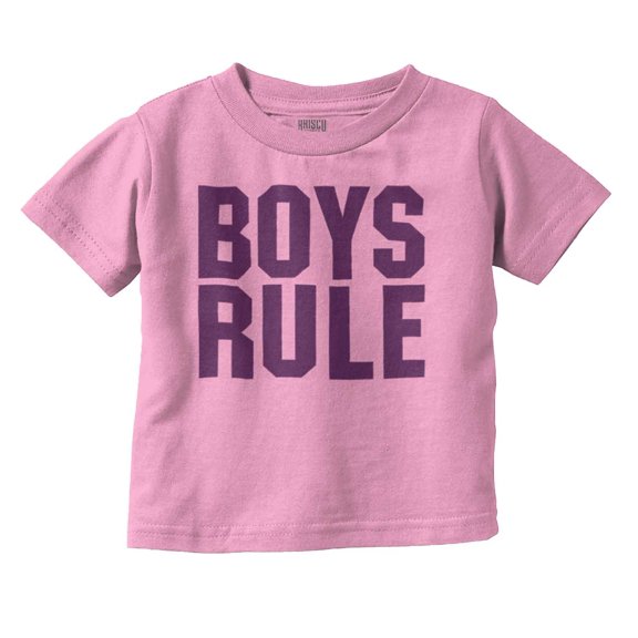 Boys Rule Boymom Humor Cute New Son Youth T Shirt Tee Boys Infant Toddler Brisco Brands 5T