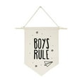 thumbnail image 1 of Boys Rule Hanging Wall Banner, 1 of 2