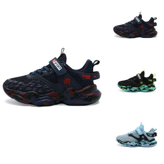 Boys Running Shoes Big Boys Sneakers Boys Girls Tennis Running Shoes Kids Soft Mesh Breathable Athletic Sports Gym Sneakers For Little/Big Kid