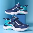 thumbnail image 1 of Boys Running Shoes, Mesh Hook and Loop Breathable Sneakers, Lightweight Cushioned Sports Footwear for School Playground, 1 of 7
