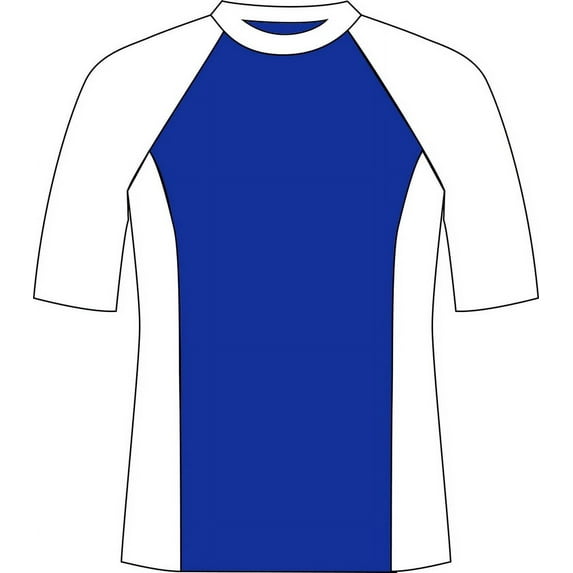 Name Drop Short SleeveNylon and Spandex Blue, RashGuard (Boy's)