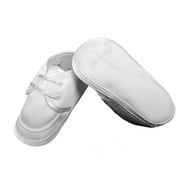 Boys Satin Shoe with Embroidered Celtic Cross Baby
