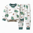 thumbnail image 1 of Boys School Clothes Little Autumn Winter Cartoon Long Sleeve Elastic Waist 2T 3T 4T 5T Everyday Outfit Set 2-Pieces, 1 of 4