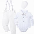 thumbnail image 1 of Boys School Clothes Little Fall Winter Button Front Long Sleeve Pocket 1T 2T 3T 4T 5T 6T Everyday Outfit Set 2 Pcs Boys Gentleman Vest Set Boys Weekend Birthday Suit Boys Suit, 1 of 7