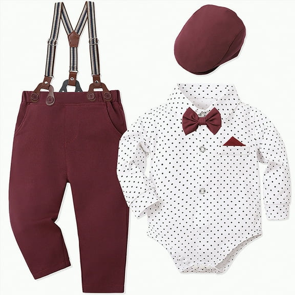Boys School Clothes Little Fall Winter Button Front Long Sleeve Pocket 1T 2T 3T 4T 5T 6T Everyday Outfit Set 2 Pcs Boys Gentleman Vest Set Boys Weekend Birthday Suit Boys Suit