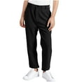 thumbnail image 1 of Boys School Uniform Dress Pants, Stretch Straight Chino Pants for Classroom Wear Big Kids 3-16 Years, 1 of 6