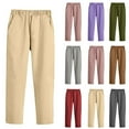 thumbnail image 1 of Boys' School Uniform Jogger Pants Elastic Waist Pull On Chino Pants Stretch Twill Trousers with Pockets 3-9 Years, 1 of 5