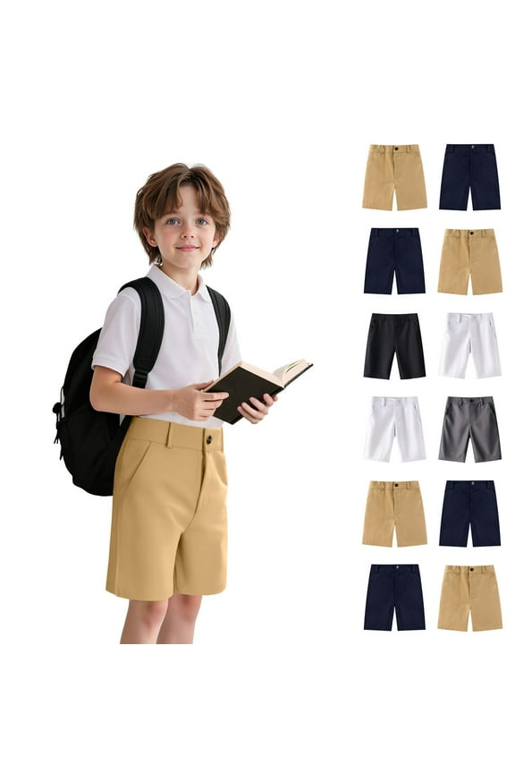 Boys' School Uniform Performance Short Black Size 4-5Y