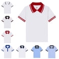 thumbnail image 1 of Boys School Uniform Short Sleeve Boys Polo Shirt Quick Dry School Polo Shirts for Boys 9-10 Years, 1 of 3