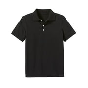 Boys School Uniform Short Sleeve Pique Polo Shirt (XS-2XL)
