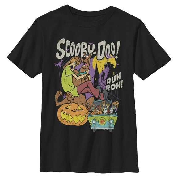 Boys Scooby Doo Ruh Roh Halloween Night T Shirt