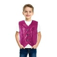 thumbnail image 1 of Boys Sequins Performance Vest, Sparkly Dance Carnival Top,140, 1 of 4