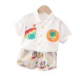 thumbnail image 1 of Boys' Set Baby Summer Clothing Children's Handsome Children's Foreigner Rainbow Frog Shirt Short Sleeve Boys' Treasure Baby Children's Clothing, 1 of 5