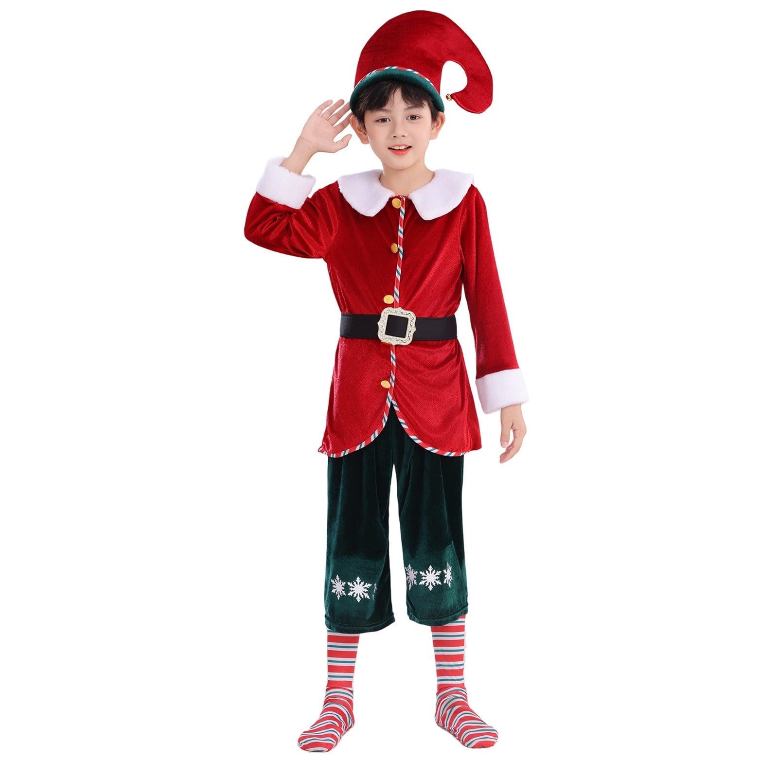 Boys Sets Toddler Children's Santa Suit Kids Christmas Party Outfits — free download