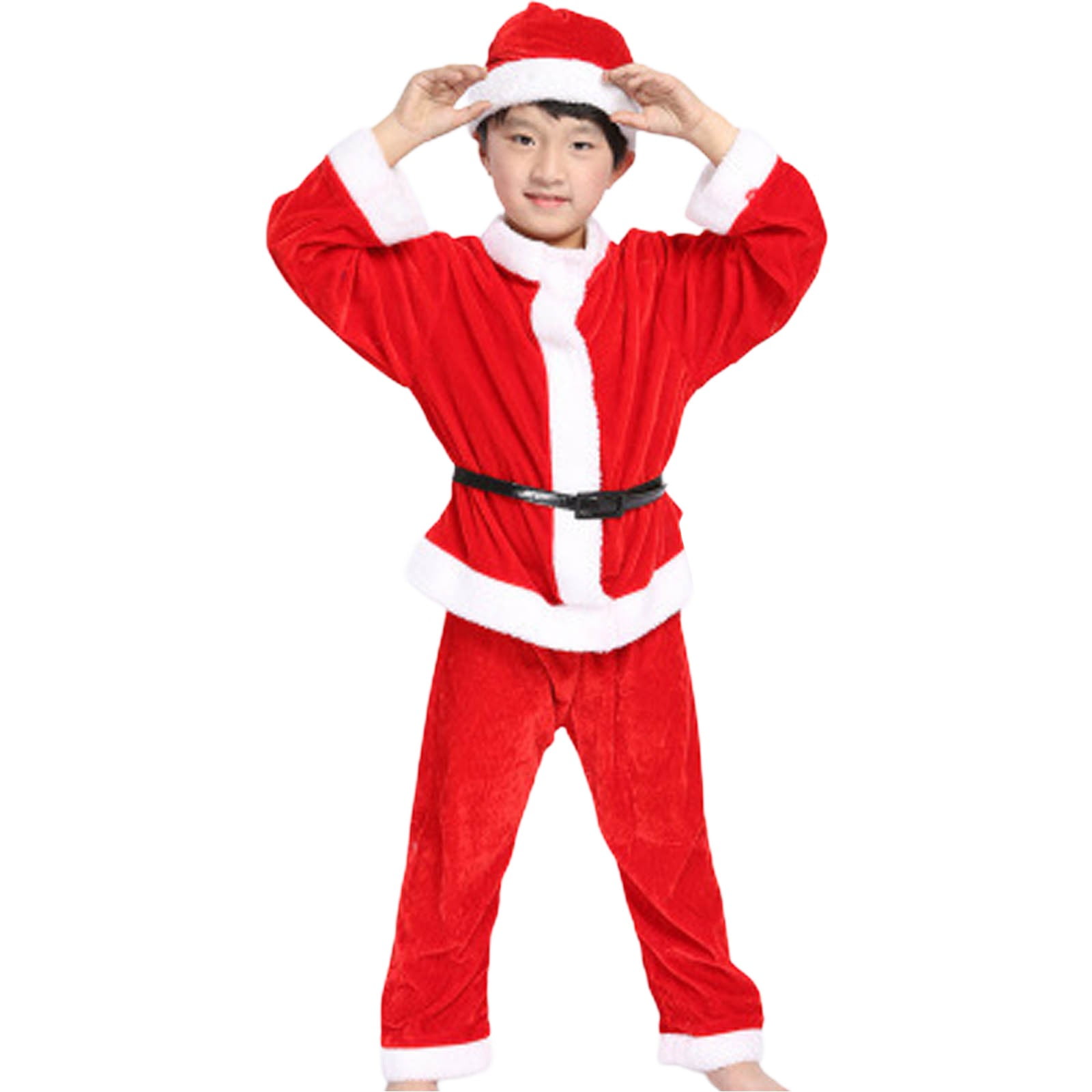 Boys Sets Toddler Children's Santa Suit Kids Christmas Party Outfits — free download