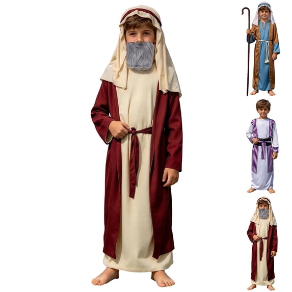 Boys Shepherd Saint Robe Set Jesus Boys Size 5-10 Years