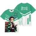 thumbnail image 1 of Boys Shirt Anime Demon Slayer Shirt Cosplay Top Cartoon T-Shirts Fashion Casual Short Sleeve -XL, 1 of 2