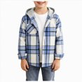thumbnail image 1 of Boys' Shirt With Turn Down And Buttons Loose Fit Versatile And Simple Comfortable Soft And Breathable,Button Down Shirt 13-14 Years, 1 of 4