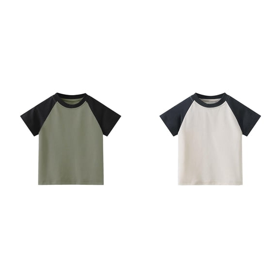 Boys Shirts 2 Pack Summer Boys Girls Short Sleeve T Shirt Tops Clothes