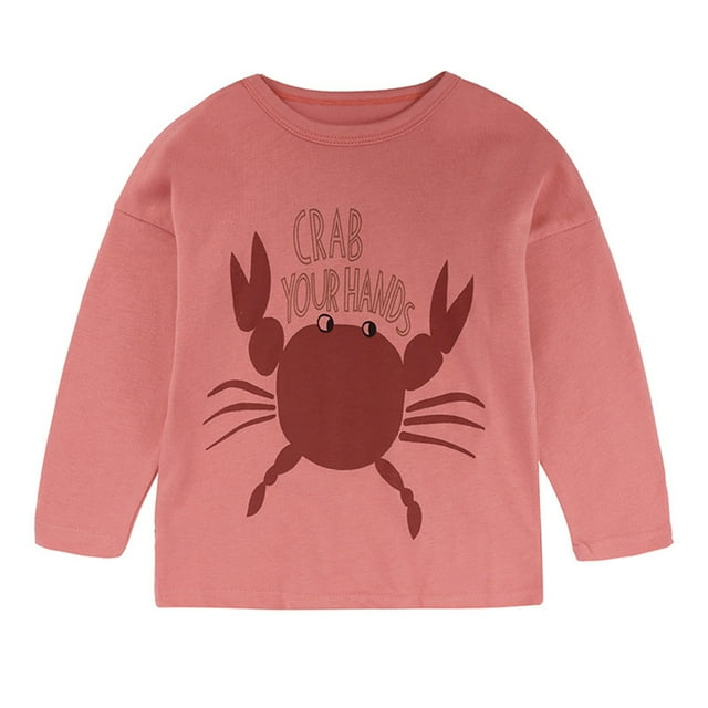Boys Shirts Babys Boy Girl Winter Spring Long Sleeve Letter Cartoon