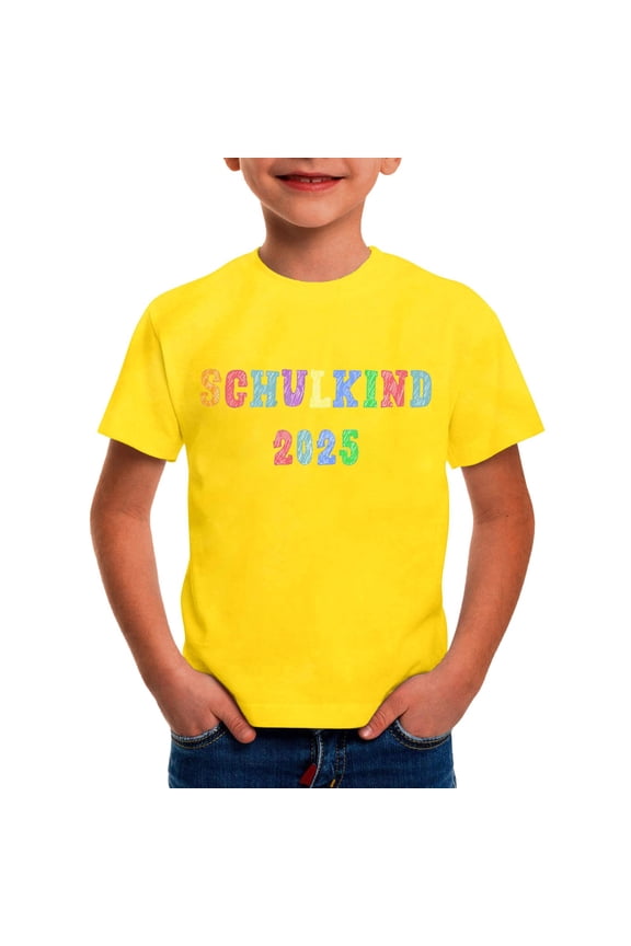 Boys Shirts Back to School Tops Round Neck T Shirt Fit Ages 3 16 Clothes
