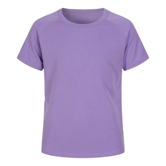 Boys Shirts,Rash Guard Shirt Short Sleeve UPF Swimwear Quick-Dry Water Shirt Sun Protection Top for Pool & Beach Activities,Shirts for Boys,Purple,9-10 Years
