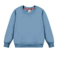 thumbnail image 1 of Boys Shirts,Childrens Round Collar Sweatshirt Long Sleeve Cotton Patchwork Pullover Tops Outfits,Shirts for Boys,Z03 BU2,6-7 Years, 1 of 6