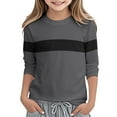thumbnail image 1 of Boys Shirts Girls Dark Gray Top Crewneck Tee Cotton Casual Kids Sweatshirt Boys Size 3-4 Years Shirts, 1 of 5