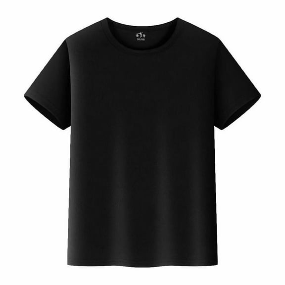 Boys Shirts,Kids T Shirts Short Sleeve Plain Top Tees Boy & Girl Unisex Toddler Children Crew Neck T Shirt Custom T Shirts(Color:Black,Size:11-12 Years)