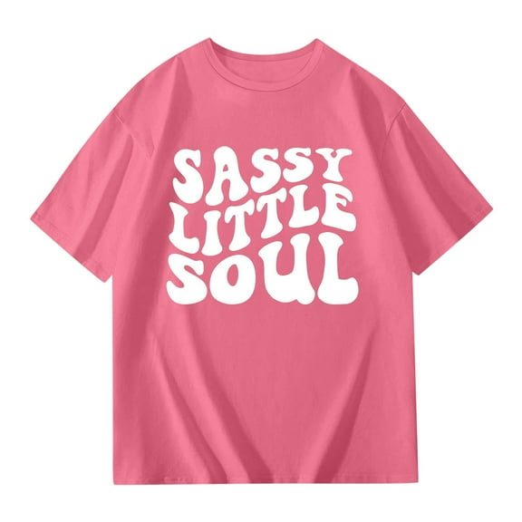 Boys Shirts Letter Print T Shirt Short Sleeve Summer Tops Crewneck Tees Child Boys Pink T Shirts Boys Tshirt Size 11-12 Years