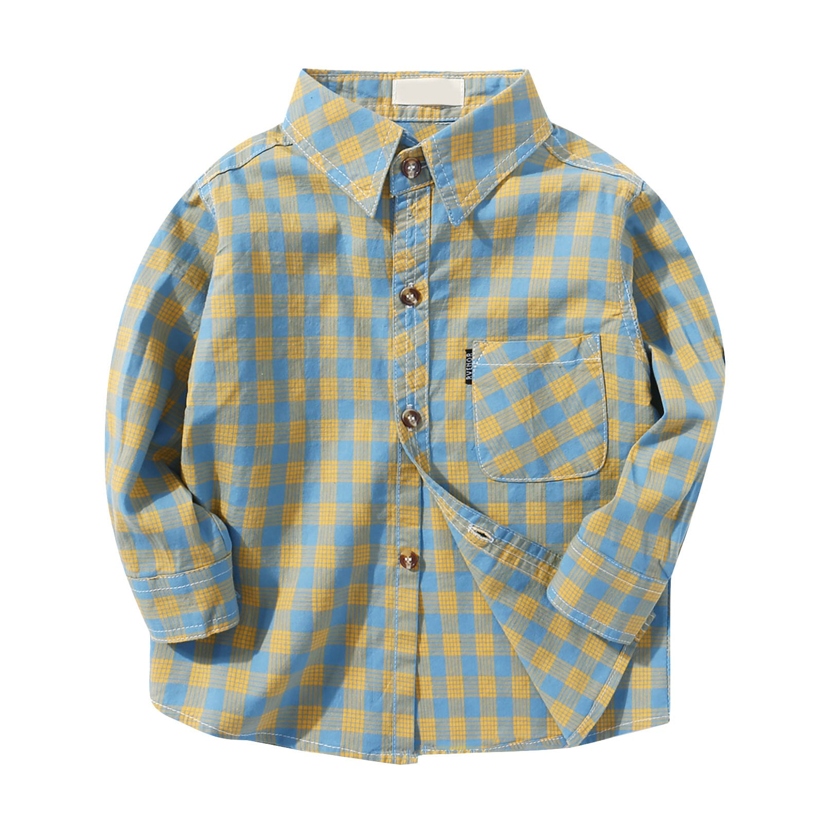 Boys Shirts Long Sleeve Boys Button Down Shirts Long Sleeves Lapel ...