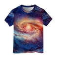 thumbnail image 1 of Boys Shirts Size 10-12 3D Print Graphic Tees Short Sleeve Casual Loose Crewneck T-Shirt Funny Colorful Shirt Summer Clothing Dark Blue 4-5 Years, 1 of 4