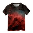 thumbnail image 1 of Boys Shirts Size 10-12 3D Printed Graphic Tees Short Sleeve Casual Round Neck T-Shirt Funny Colorful Shirt Soft and Comfortable Children Clothes Red 4-5 Years, 1 of 4