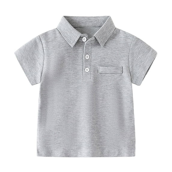 Boys Shirts Size 10-12 Toddler Kids Girls Boys Long Sleeve Basic T Shirt Casual Tees Shirt Tops Solid Color Z2-Grey, 3-4 Years