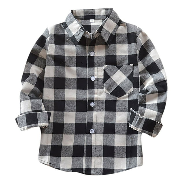 Boys Shirts Size 1416 Dress Shirt For Boys Boys' Long Sleeve Plaid