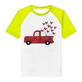 thumbnail image 1 of Boys Shirts Size 14-16 , Shirt for Boys , Girls Tshirts,Boys Valentine's Day Graphic Short Sleeve Tee Cute Heart Print Casual Comfortable Kids Top, 1 of 2