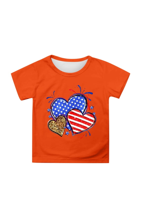Boys Shirts Size 6 Crew Neck Graphic T-Shirts Back To School Short Sleeve Tee for Toddler Soft Vacation Tops Preppy T-Shirts Infant To Big Kid