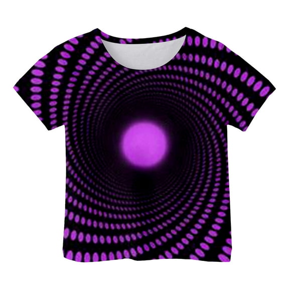 Boys Shirts Size 8 Fashion Cool 3D Prints Short Sleeve T-Shirts Gift Trendy Kid Shirt Casual Crewneck Funny Youth Shirts Pullover Tops Daily Outerwear 10-11 Years